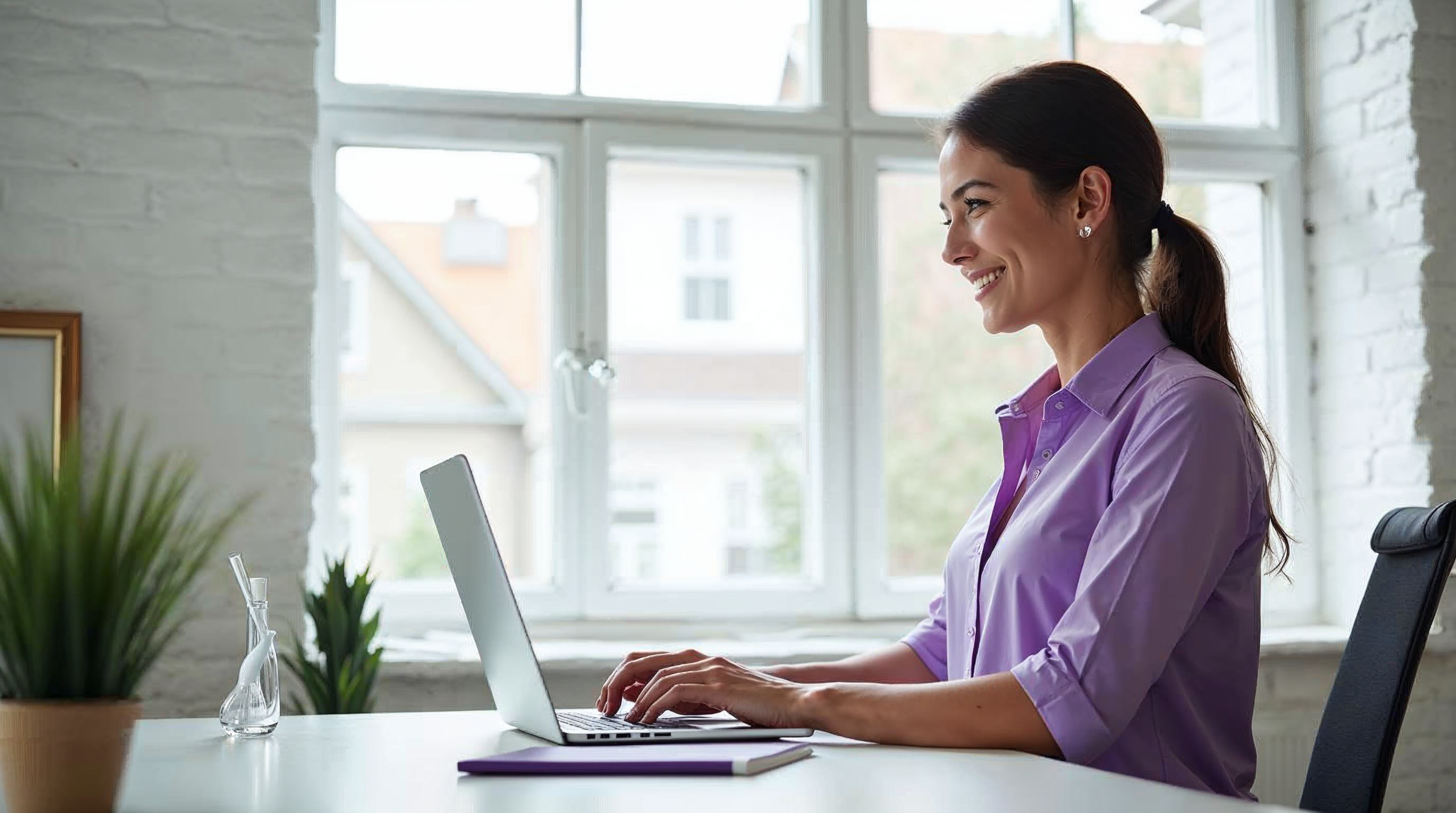 A professional working in a modern office